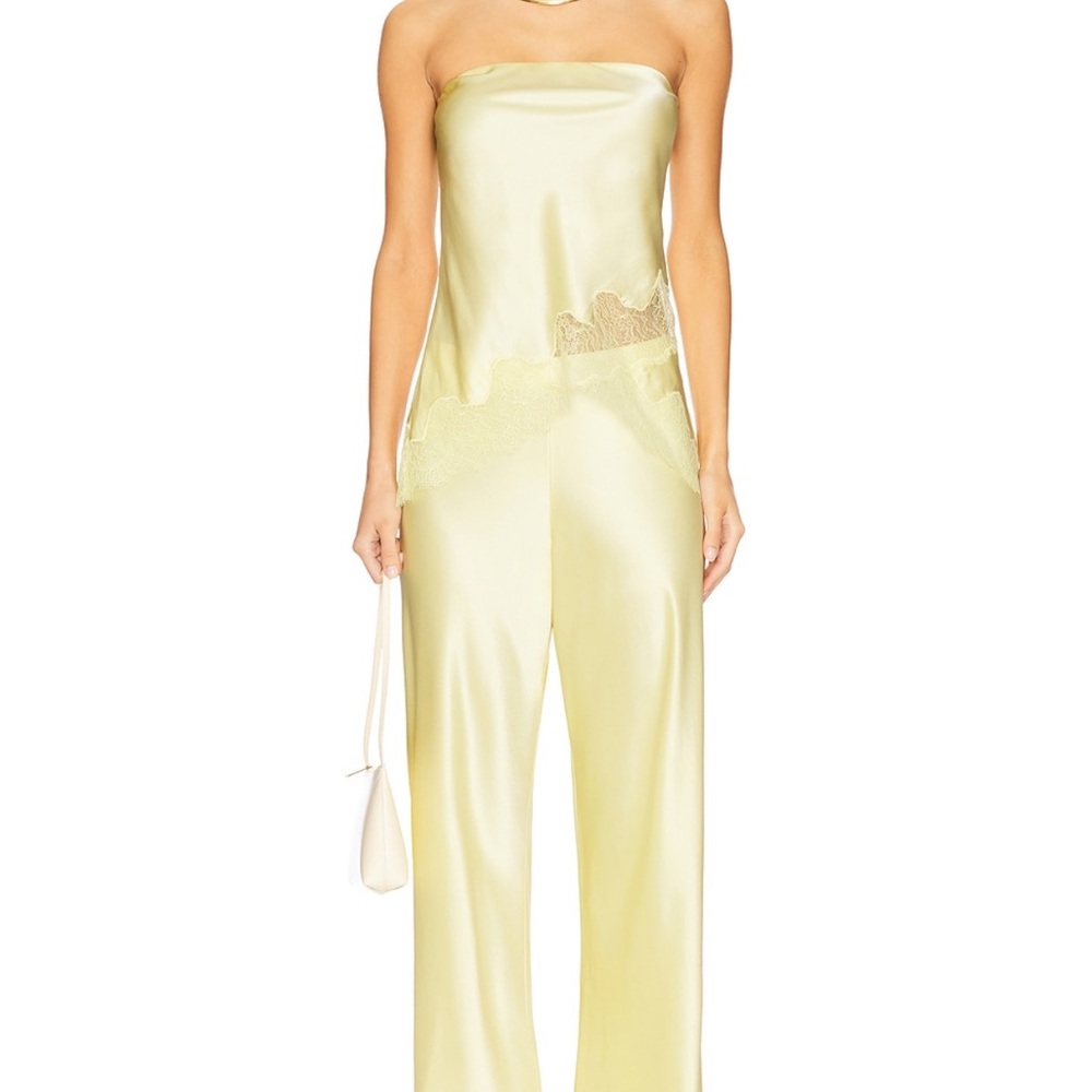 Odessa Strapless Camisole Top in Yuzu - Picture 4 of 4